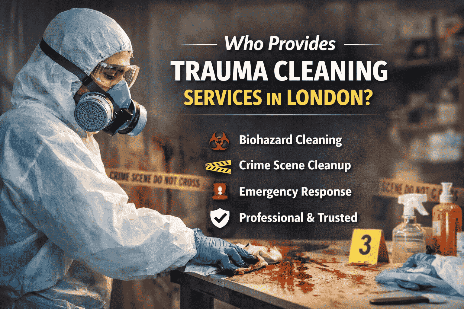 Who Provides Trauma and Biohazard Cleaning Services in London