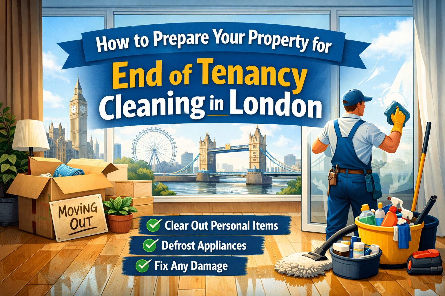 How to Prepare Your Property for End of Tenancy Cleaning in London