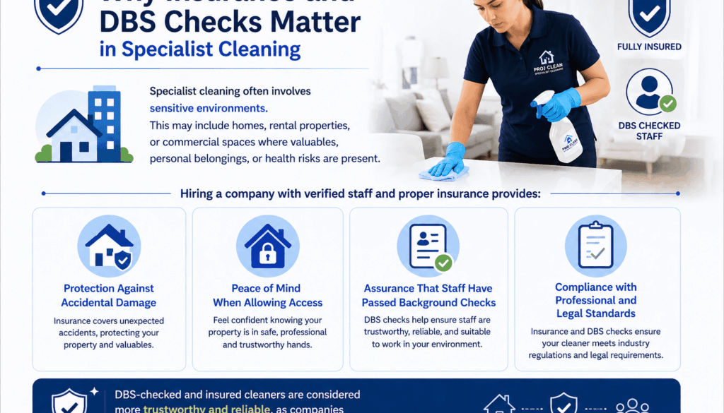 Why Insurance and DBS Checks Matter in Specialist Cleaning