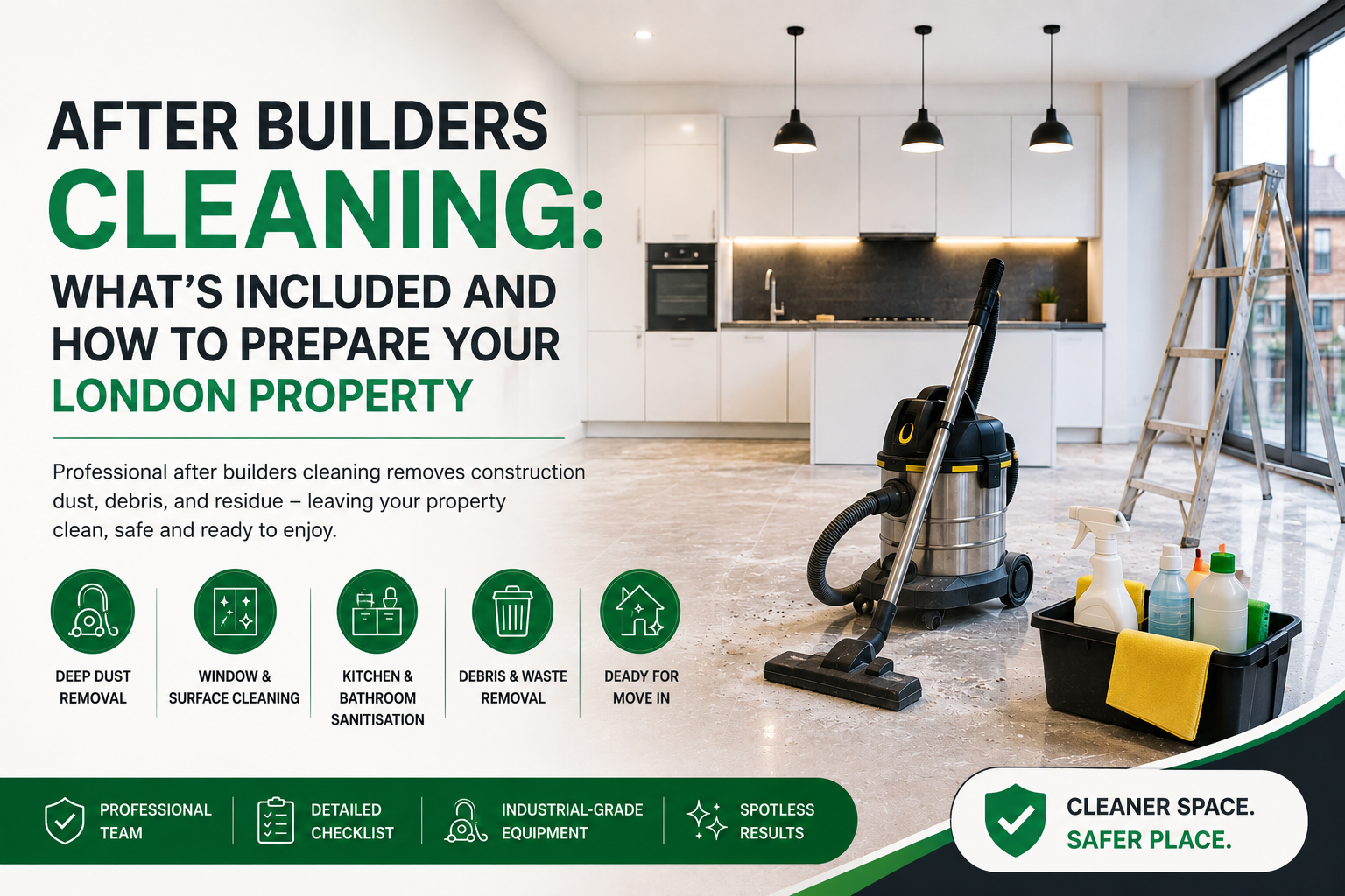 After Builders Cleaning: What’s Included and How to Prepare Your London Property