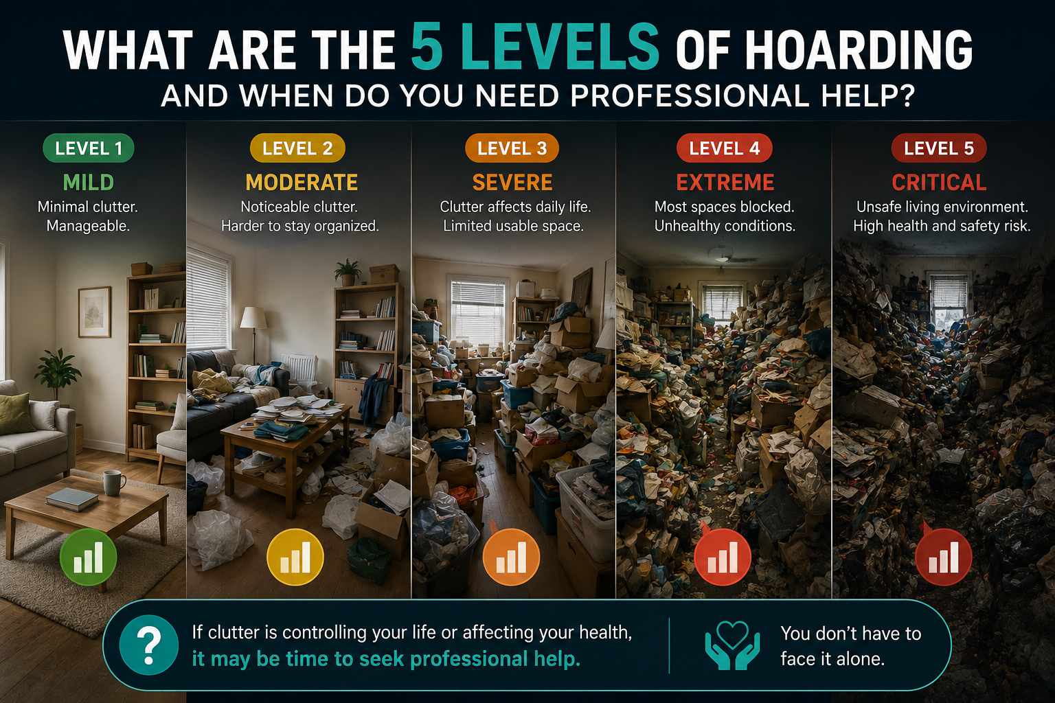 What Are the 5 Levels of Hoarding and When Do You Need Professional Help?