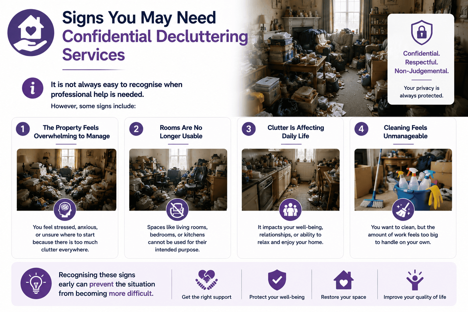Signs You May Need Confidential Decluttering Services