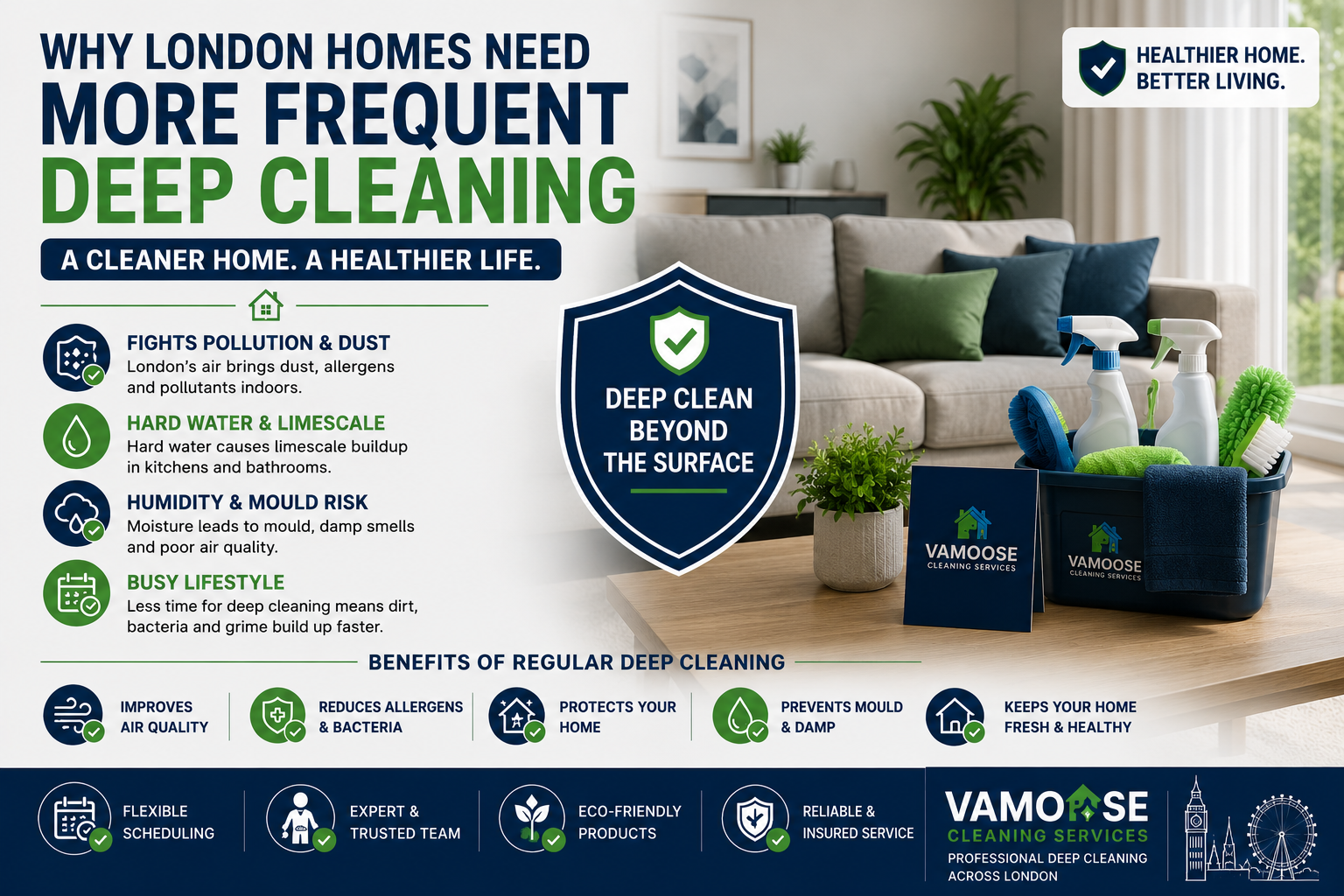 Why London Homes Need More Frequent Deep Cleaning