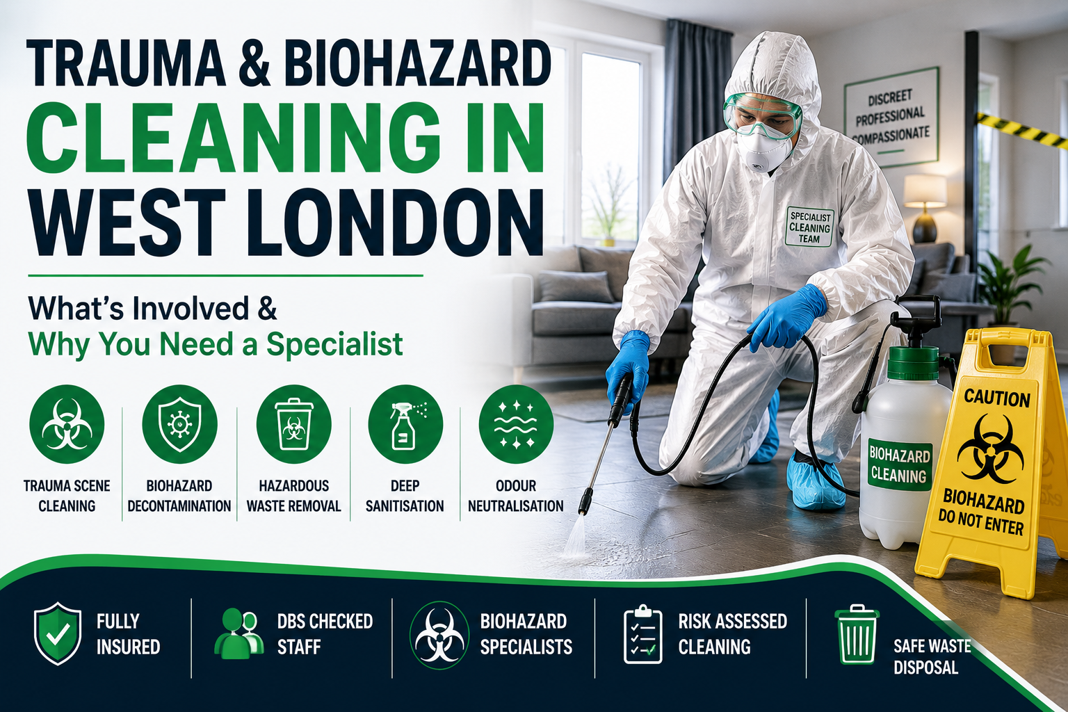 Trauma and Biohazard Cleaning in West London: What’s Involved and Why You Need a Specialist