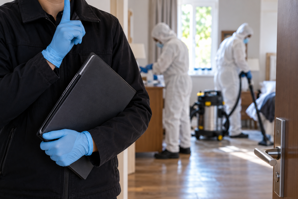 Why Confidentiality Matters When Arranging Cleaning for a Sensitive Property